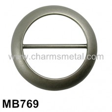MB769 - Round Shape w/Middle Bar Buckle